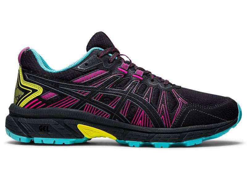 Sapato Para Trilha Asics GEL-VENTURE 7 Mulher Pretas, 8590A611.575